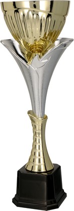 Puchar złoto-srebrny z przykrywką