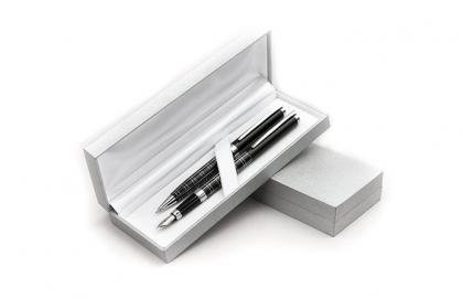 Zestaw seria OMEGA długopis i pióro w etui