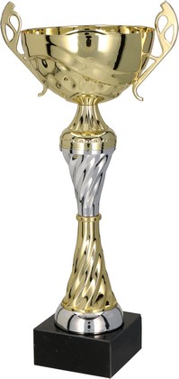 Puchar złoto-srebrny z przykrywką