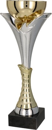 Puchar złoto-srebrny z przykrywką