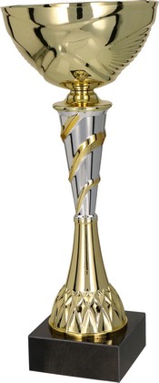 Puchar złoto-srebrny z przykrywką