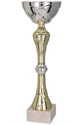 Puchar srebrno-złoty z przykrywką