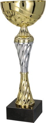 Puchar złoto-srebrny z przykrywką