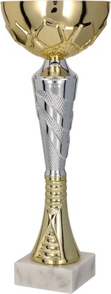 Puchar złoto-srebrny z przykrywką