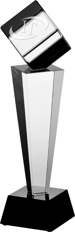 Grawerowane trofeum kryształowe