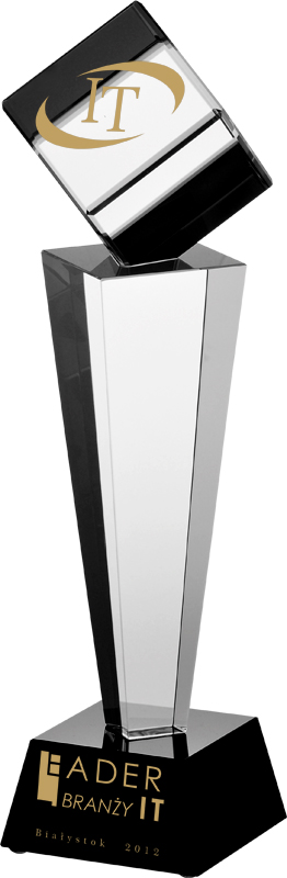 Kryształ z kolorowym grawerem