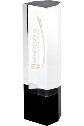 Grawerowane trofeum kryształowe