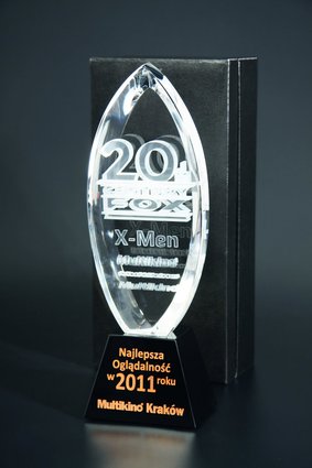 Trofeum kryształowe + grawer 3D