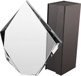 Trofeum szklane z etui