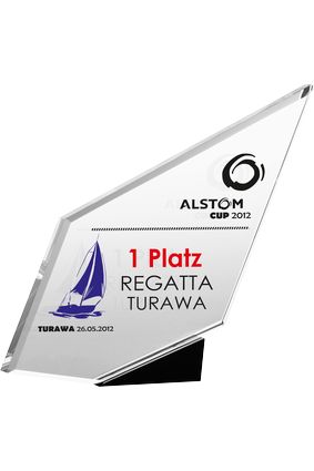 Grawerowane trofeum kryształowe