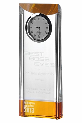 Grawerowane trofeum kryształowe