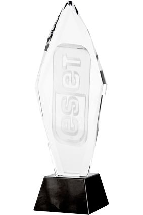 Trofeum kryształowe z grawerem 3D