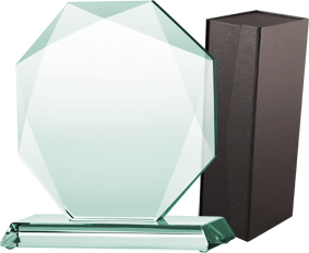 Trofeum szklane z etui