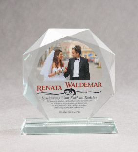 Trofeum szklane z nadrukiem kolorowym LuxorJet i e