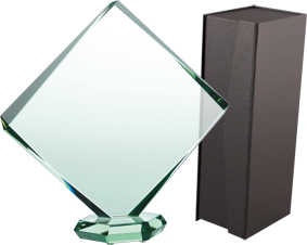 Trofeum szklane z etui