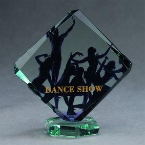 Trofeum szklane z nadrukiem kolorowym LuxorJet i e