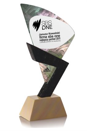 Trofeum szklanie z nadrukiem kolorowym LuxorJet