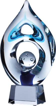 Trofeum szklane z etui