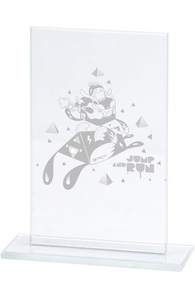 Trofeum szklane graweowane